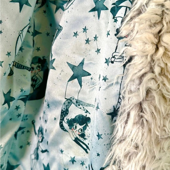 Teddy bear faux Fur Jacket girls size 4/5 - Picture 4 of 5